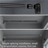 Up To 2.7m Adjustable Stainless Steel Shower Curtain Rod Clothes Drying Rack No-Drill Telescopic Pole for Laundry Room Bathroom