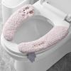 Niedliches Lamm Toilettensitzkissenbezug Waschbare Toilettenmatte Winter Weicher Wärmer Bezug Toilettensitzbezug Wiederverwendbare Badezimmeraccessoires