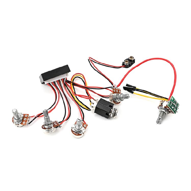 Prewired Bass Preamp Circuit Pickup Active Passive EQ Equalizers for Bass Pickup