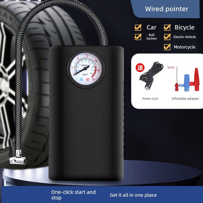 Electric Car Air Pump, Portable Car Air Pump, Wireless Tire Multi-Function Air Pump