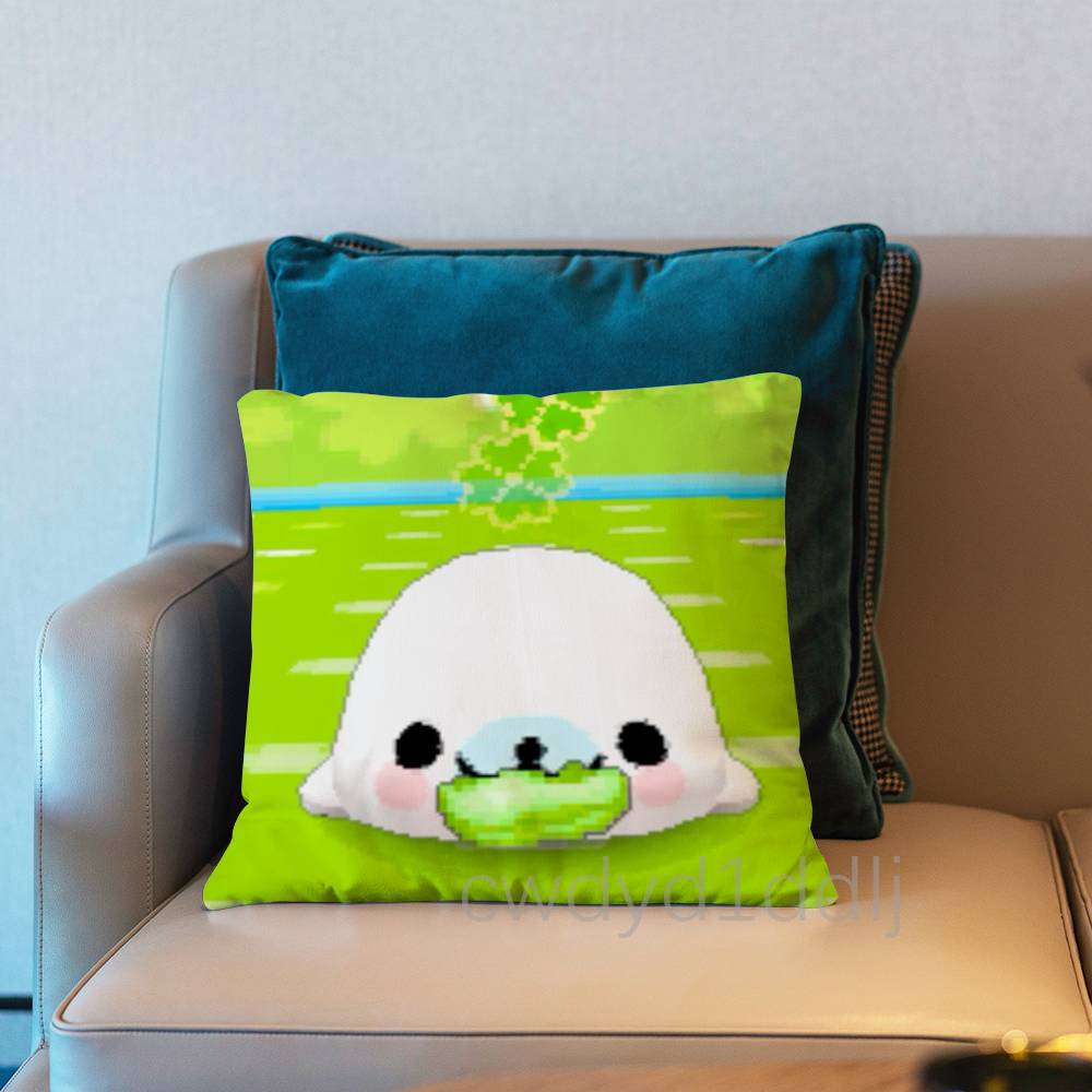 CUTE MMamegoma Seal Meme Pillowcases Cute Funny Pillow Case For Wedding Party Home Decor Comfy Pillow Cover