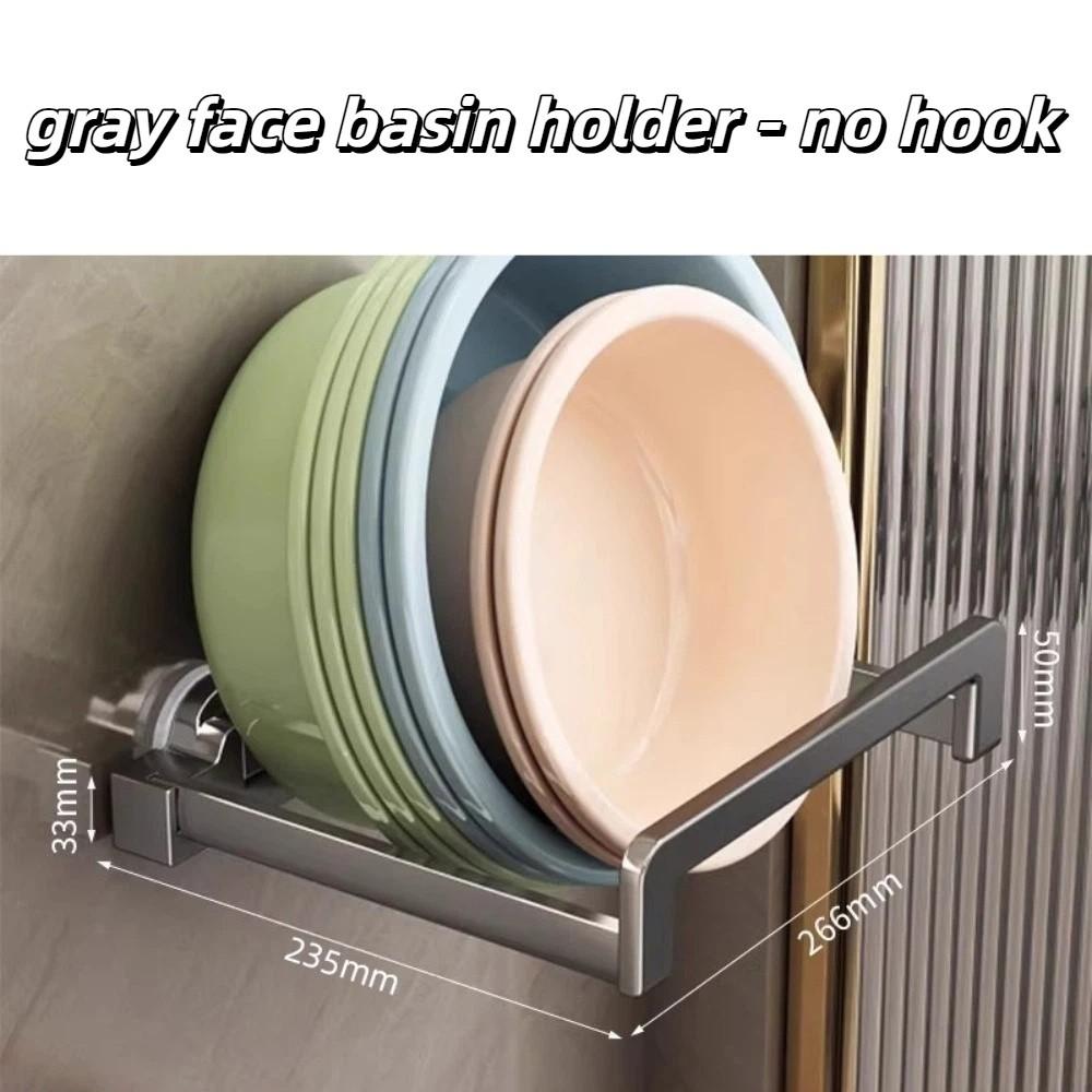 Suction Cup Type Suction Cup Wall Mounted Hook Wall Mounted Basin Storage Shelf Bathroom Style-A