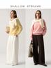 Mulberry Silk & Cashmere Blend Sweater - Soft Knit, Seamless, Round Neck Base Layer for Women