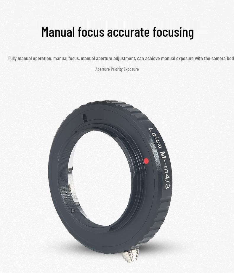 Leica M To Olympus M4/3 Adapter Ring for Mirrorless Cameras