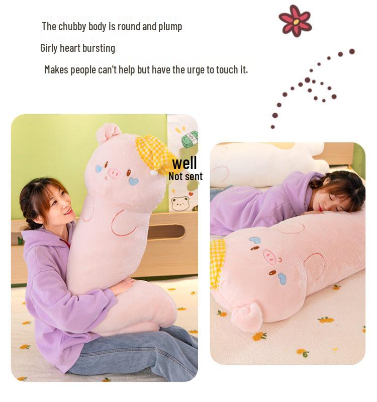 Rabbit Fur Long Throw Pillow - Flower Design, Ideal for Beds & Sofas, Side Sleeper & Hug Pillow