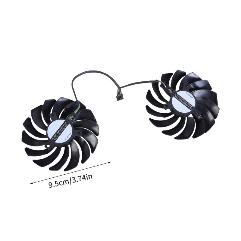 Graphics Card Cooling Fan for RTX2080 2080Ti 2070 Video Card Optimaled Cooling Effect 4Pin Connection Quiet Running Fan
