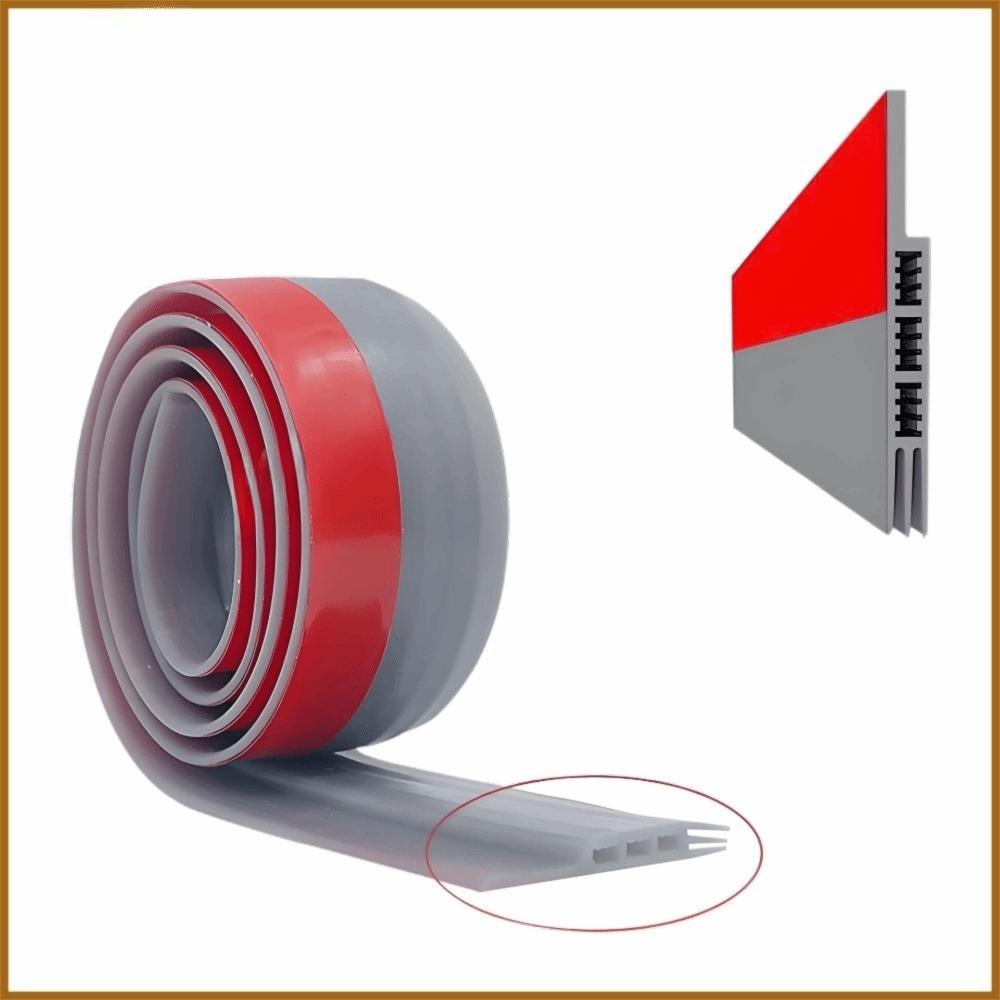 Self Adhesive Sound and Dust Strips Brush Strip Dust Sealing Strip Window Weather Stripping  Door серый