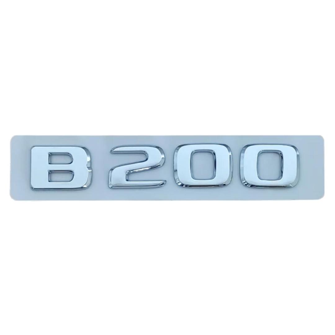 

3D ABS Chrome Black Car Emblem Emblem Emblem Stickers for M/ercedes B/enz B160 B180 B200 B220 B260 W245 W246 Accessories B200 срібний