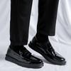 Fashion British Classic Retro Style Small Leather Shoes Men Korean Version of The Wedding Business Solid Color Casual Shoes Driving Shoe