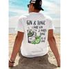 Camiseta Informal de Manga Corta con Cuello Redondo y Estampado de Patrón de Cóctel Lima para Hombre, Talla Europea, Camisa de Manga Corta para Deportes al Aire Libre de Verano,