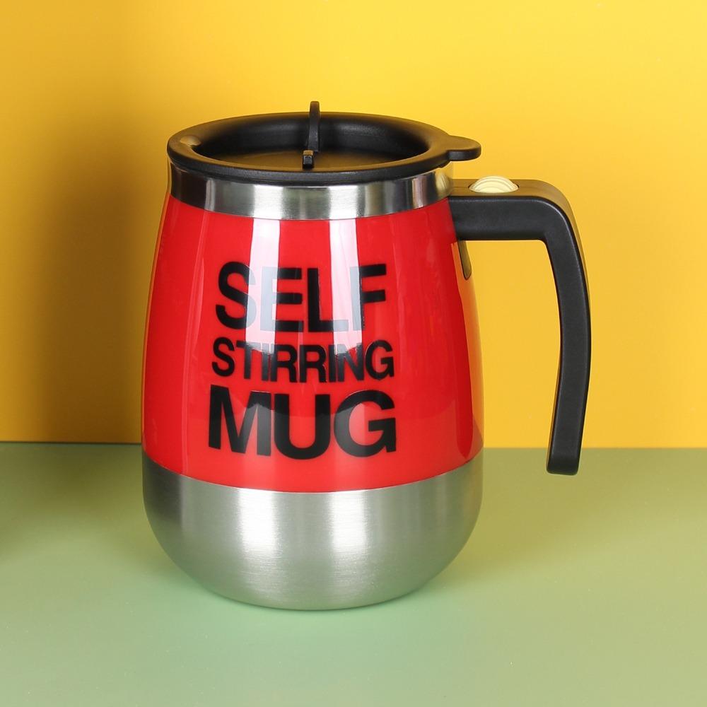 Automatic Mixing Cup Stainless Steel Coffee Blender Portable Lazy Mixer  Coffee Milk