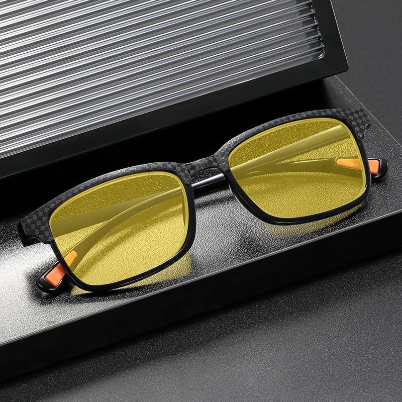 Small Square Frame Anti-blue Light Night Vision Glasses Men Night Anti-far-sighted Mobile Phone Computer Eye Protection Glasses