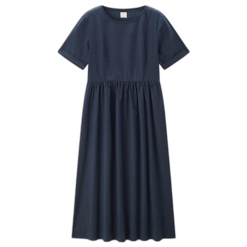 

Giordano Women s Lyocell Blend Round Neck Shirt Dress M