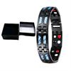 Yuyi Double Row Men's Carbon Fiber Magnet Bracelet - European and American Fashion.