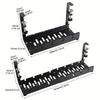 1pc Desk Cable Tidy Trays, Cable Management Under Desk, No-Drill Cable Basket Metal, Adjustable Cable Management Tray, Black Cab