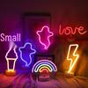 Korean Style Flamingo LED Neon Night Light - Decorative Christmas Fairy Accent with Round Base