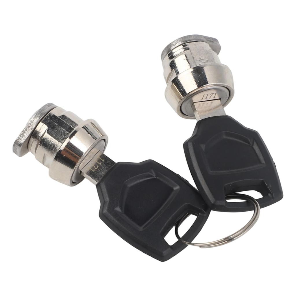 Luggage Trunk Replacement Lock Cylinder and Two Key Set for Motorcycles