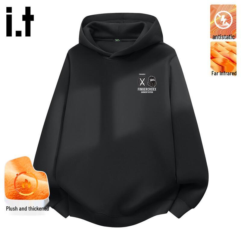 Fingercroxx Men's Fleece Lined Hooded Sweatshirt