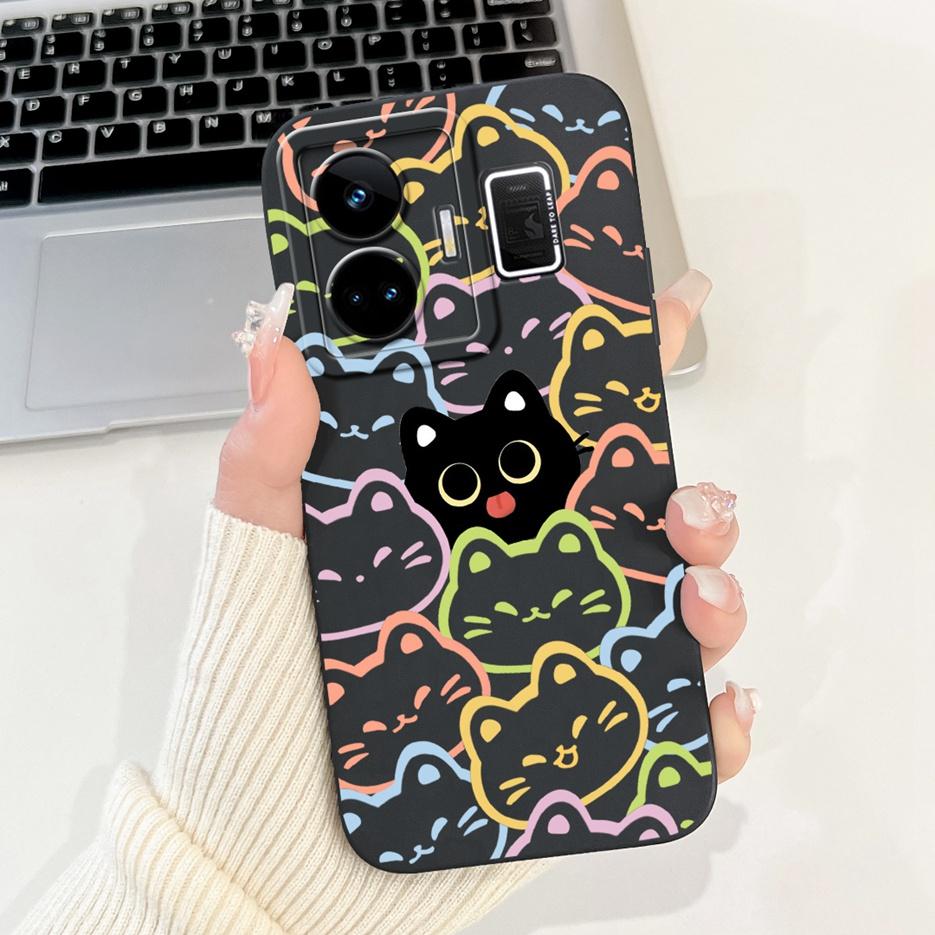 For Realme GT3 Case RMX3709 Cute Funny Cartoon Cover Soft Silicone Case For Realme GT Neo 5 Neo5 240W RealmeGT3 Back Cover Coque
