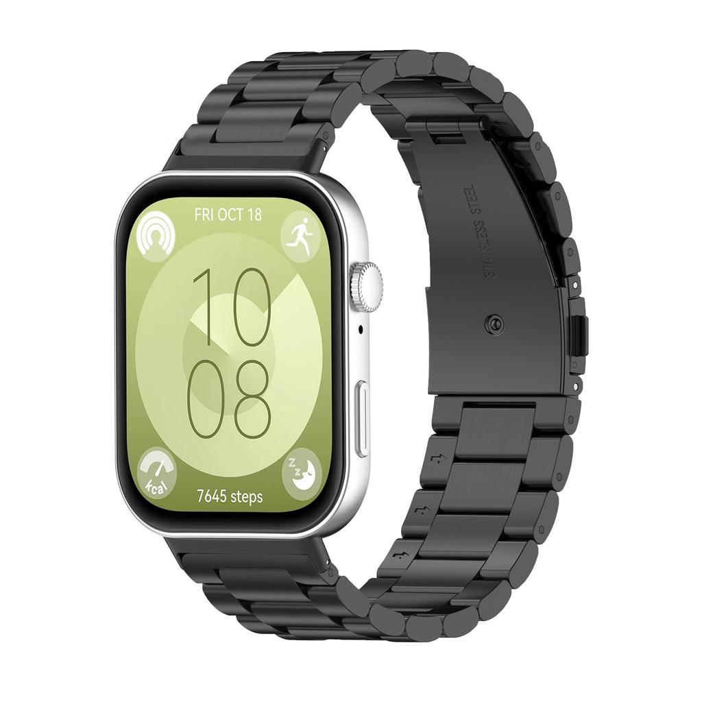 Metal Watch Band Stainless Steel Bracelet Straps for Watch Fit 3 Multiple Color (Silver,Black,Rose Gold,Gold)