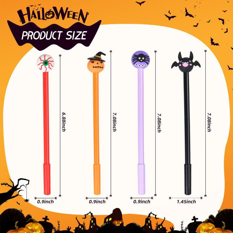 5/10/15/20 ks Kreslené Halloweenské Neutrální Pero Roztomilé Dýně Netopýr Duch Tvar Gelové Pero Studentské Papírnictví Školní Potřeby Dárek