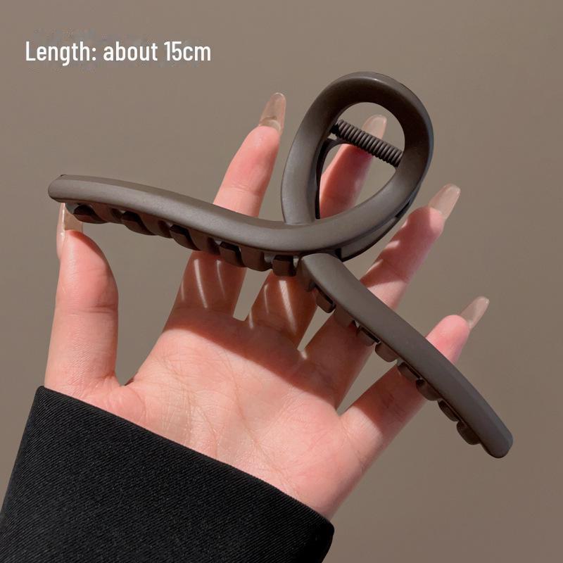 

Крупная шпилька 2023 года — высококачественная заколка-акула для затылка, симпатичный дизайн с перекрестными застежками 15cm Cross Hair Clip темно-коричневого