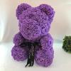 Qixi Festival Valentine's Day Wedding Rose Bear Simulation Floral Fragrance Creative Eternal Flower Hug Bear Gift