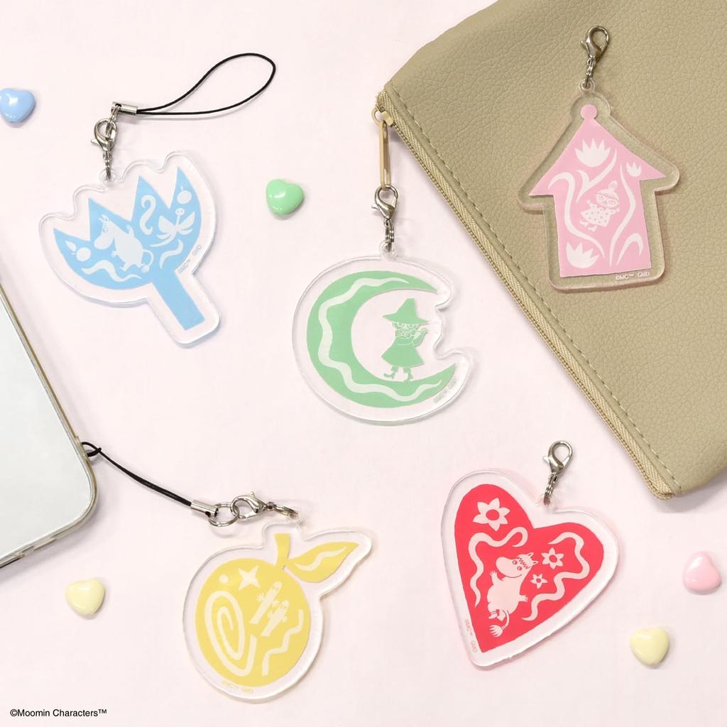 Gourmandies Moomin 80th Anniversary Mobile Acrylic Snufkin Strap, Large, MMN-240C