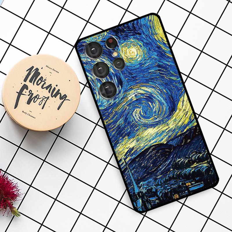 

Starry Night Klimt Kiss Case For Samsung Galaxy S25 Ultra S23 S22 S21 S20 S24 Ultra S9 S10 Plus S25 FE Phone Cover Galaxy S22