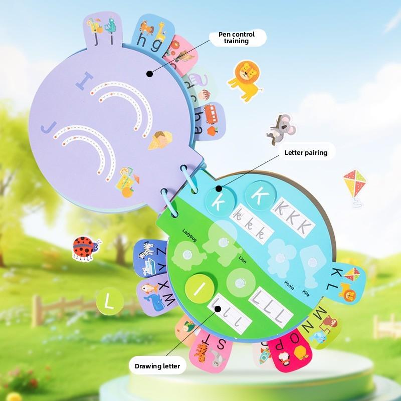 Shape And Letter Recognition Paste Book For Early Learning And Recognition