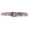 Rose Print Rhinestone Belt - Punk & Bohemian Y2K Style for Trendy Couples and Students