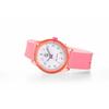 Q&Q SmileSolar (Q&Q Smile Solar) Solar-Powered Analog Watch with Matching Style, Waterproof Urethane Strap, RP26-007, Pink