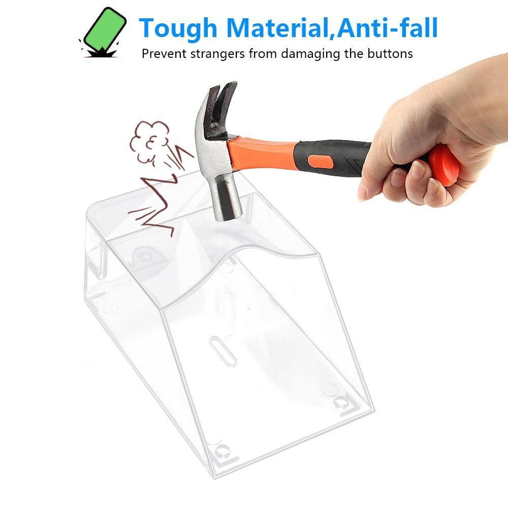 Tough Material Doorbell Waterproof Cover Transparent Doorbell Splash Guard Box  Home