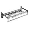 Gun Gray Towel Rack Non-punching Toilet Rack Bathroom Wall-mounted Toilet Towel Rod Toilet Pendant