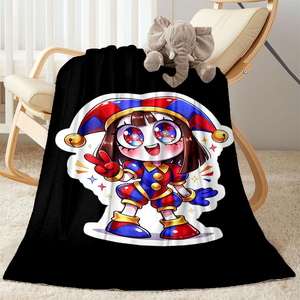 Digital Circus Blanket Comfortable Perfect for Sofa Seaside Office Chair for All Seasons Modern Style Gift for Travel Home Birthdays