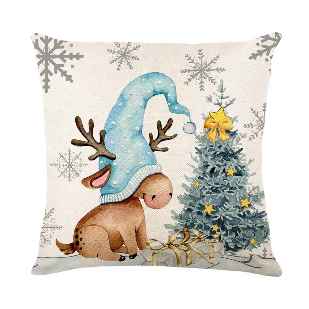 New Style Pillow Cover Christmas Holiday Decoration Cushion Cover Living Room Sofa Bedroom Pillow