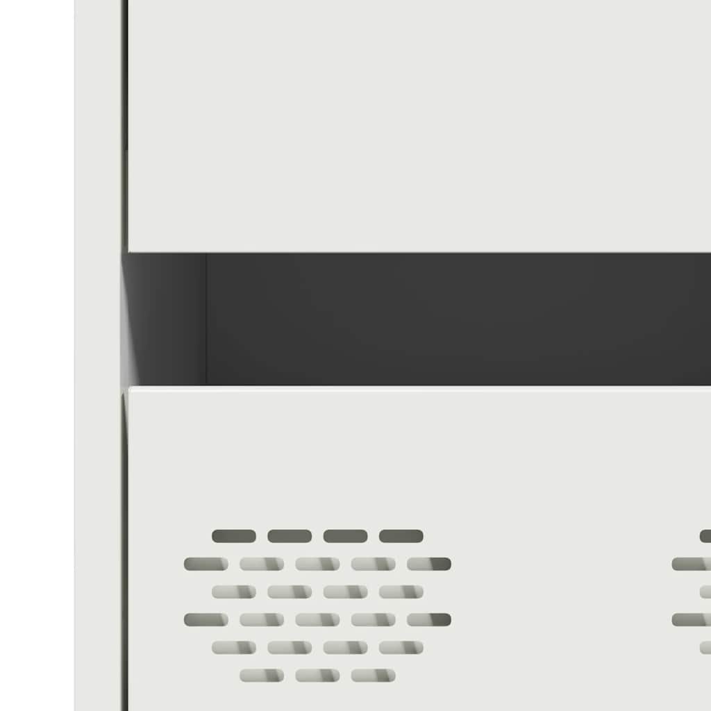 Highboard White 68x39x101.5 Cm Steel