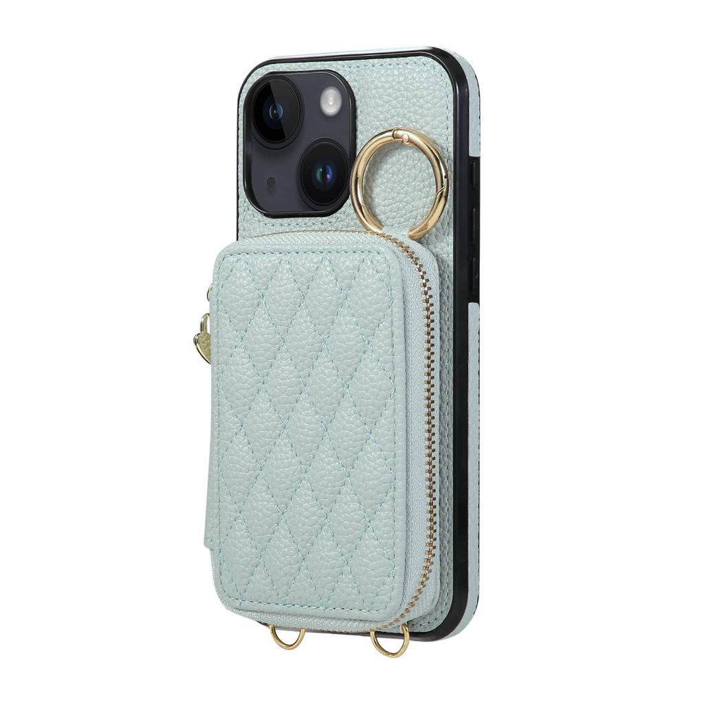 Crossbody Wallet Case for iPhone 14/13/12/11 Pro Max 13 Mini SE 2025 6 7 8 X XR XS Max, Zipper Purse Flip Cover With Card Slots