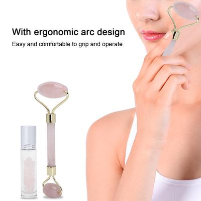Face Roller Massager Facial Beauty Massage Roller with Roll On Essential Oil Bottle Facial Massage Roller