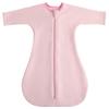 Easy Transition Baby Sleep Sack with Sleeves Soft Cotton Warm 6-12 Months 1.5 Tog, Soft Sleeping Sack Comfortable Wearable Blanket 2-Way Zipper,