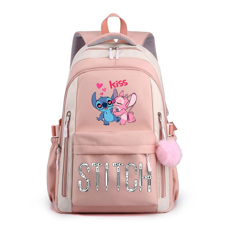 Cartoon Printed Casual Backpack High School Student Large Capacity Backpack