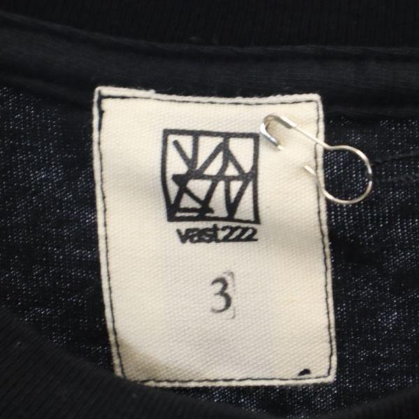 unused VAST222 20ss FIRE Print Short sleeve T-shirt 3 black Rubber soul Men's Used