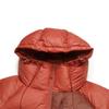 FILA Original Fashionable Personality Bright Duck Down Lightweight Warm Loose Hooded Down Jacket Men Outerwear Water-Red F11M549901FRD