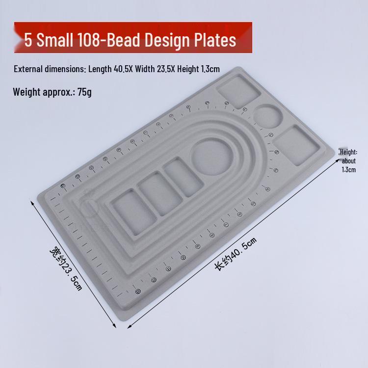 DIY Jewelry Design Plate: Bracelet & Necklace Measuring Tray with Beading Scale