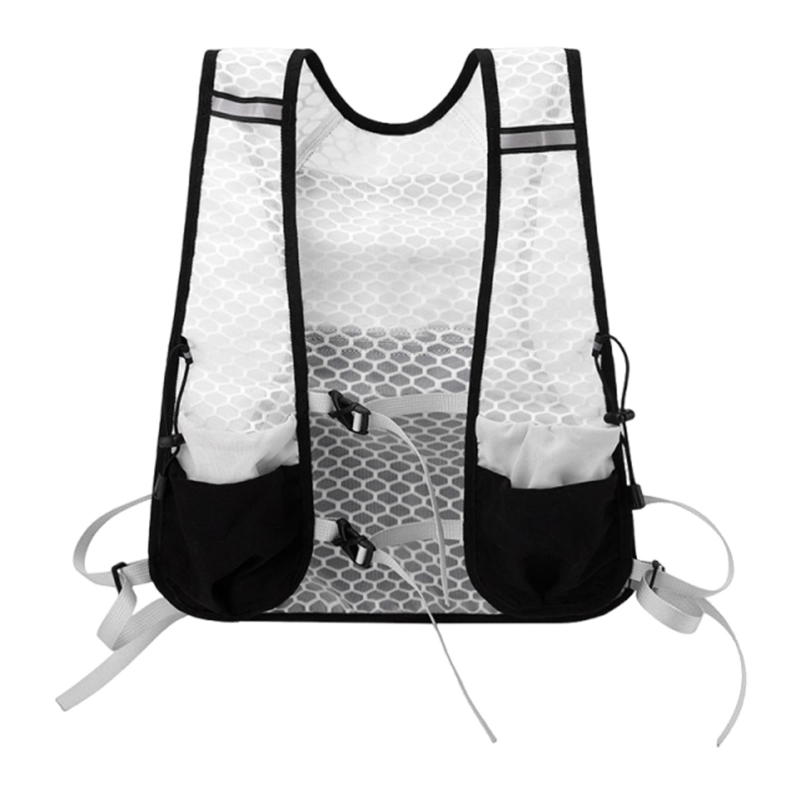 Lightweight Running Water Bag Adjustable Marathon Vest Backpack Large Capacity Breathable Hiking Vest Bag for Men & Women