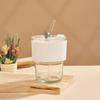 Hayu Bamboo Joint Glass Cup with Straw 400ml