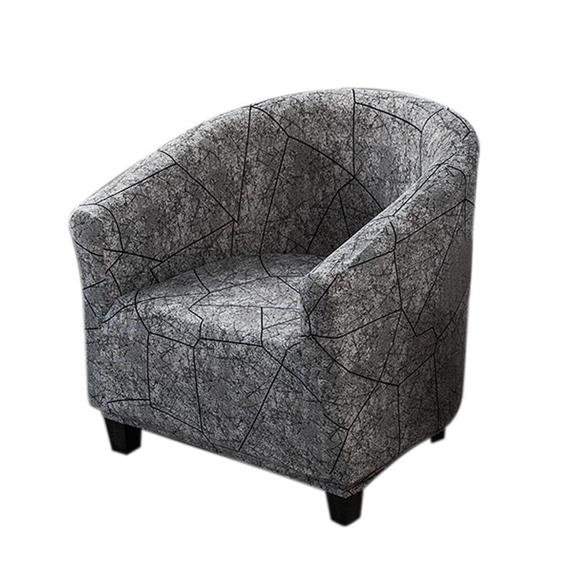 Printed Chair Slipcover Stretchy Armchair Cover U Shape Chair Cover Club Sofa Cover Bar Counter Couch Covers Used For Living Room Room
