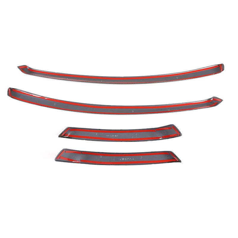 ABS Carbon Fiber Car Interior Door Armrest Side Decoration Strip Trim Cover For BMW 3 Series E90 2005-2012 Car Accessories