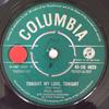 7inch Record PAUL ANKA  Tonight My Love Tonight 45DB4629 Columbia 1961 UK Pop Used