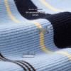 Chuyu Women's Striped Half-Zip Knit Top